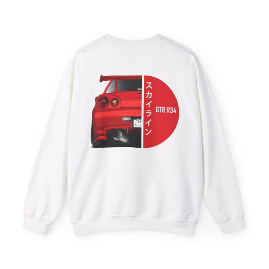 JDM GTR R34 Skyline Sweatshirt Rising Sun